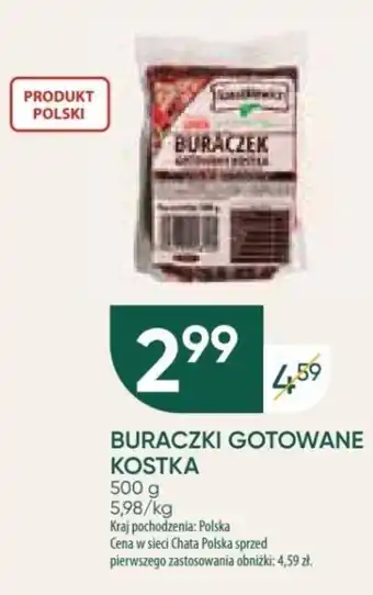 Chata Polska BURACZKI GOTOWANE KOSTKA 500 g oferta