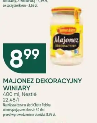 Chata Polska MAJONEZ DEKORACYJNY WINIARY 400 ml oferta