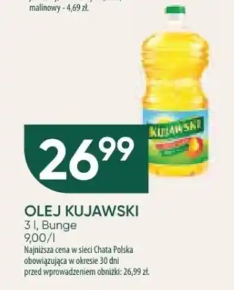 Chata Polska OLEJ KUJAWSKI 3 l oferta