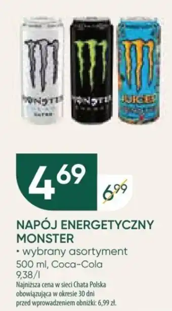 Chata Polska NAPÓJ ENERGETYCZNY MONSTER 500 ml oferta