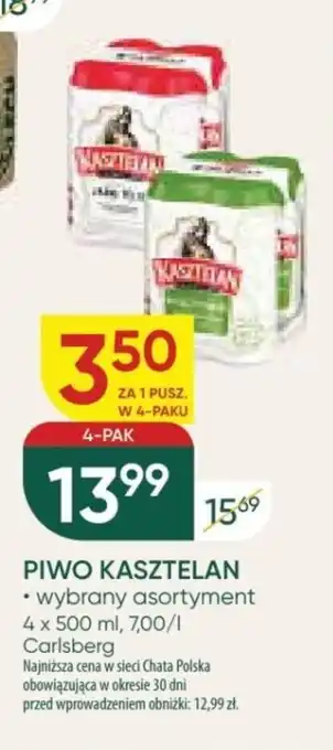 Chata Polska PIWO KASZTELAN 4 x 500 ml oferta