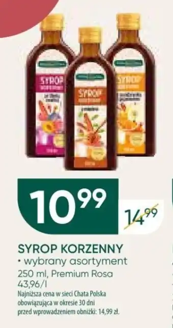 Chata Polska SYROP KORZENNY 250 ml oferta