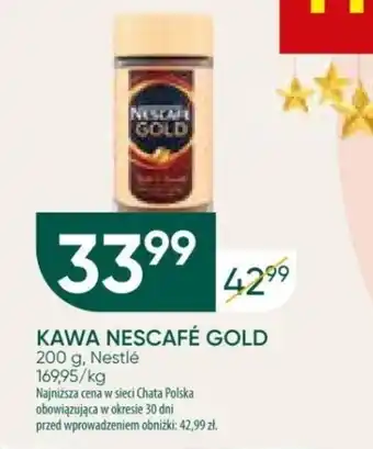 Chata Polska KAWA NESCAFÉ GOLD 200 g oferta