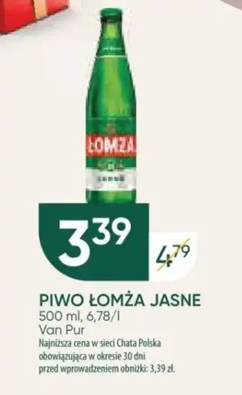 Chata Polska PIWO ŁOMŻA JASNE 500 ml oferta