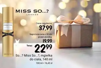 Rossmann So...? Miss So...?, mgiełka do ciała, 140 ml oferta