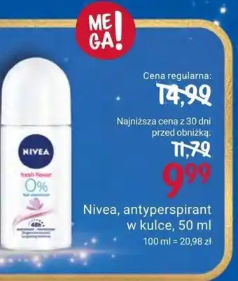 Rossmann Nivea, antyperspirant w kulce, 50 ml oferta