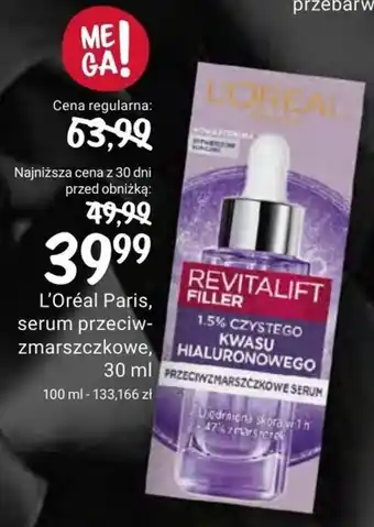 Rossmann L'Oréal Paris, serum przeciwzmarszczkowe, 30 ml oferta
