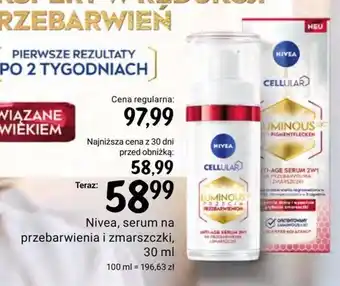 Rossmann Nivea, serum na przebarwienia i zmarszczki, 30 ml oferta