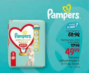 Rossmann Pampers, pieluchomajtki 5, 12-17 kg, 34 szt. oferta