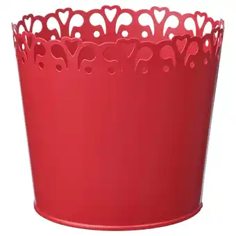 IKEA Vinterfint osłonka doniczki, ciemnoczerwony, 12 cm oferta