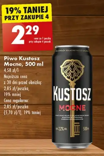 Biedronka Piwo kustosz oferta