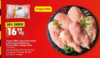 Biedronka Filet z piersi kurczaka kraina mięs oferta