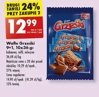 Biedronka Wafle grześki oferta