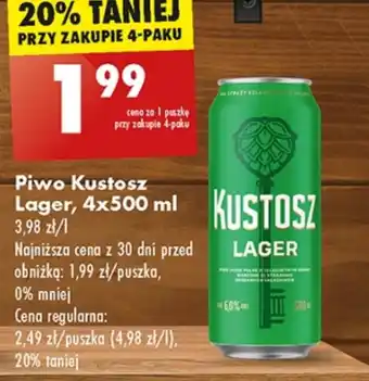 Biedronka Piwo kustosz oferta