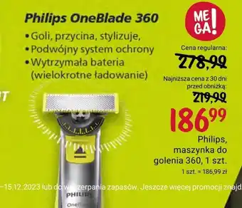 Rossmann Maszynka do golenia philips oferta