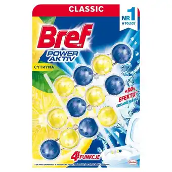 Rossmann Bref wc power aktiv zawieszka myjąco-zapachowa do muszli wc cytryna 3 x 50 g oferta