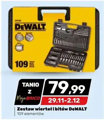 Bricomarche Zestaw bitów i wierteł dewalt oferta