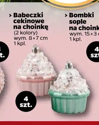 Netto Babeczki cekinowe na choinkę oferta