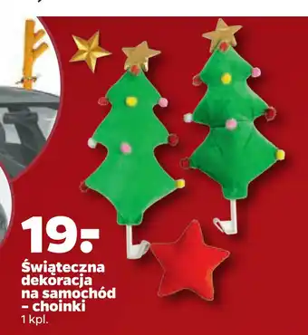 Świąteczna dekoracja na samochód - choinki