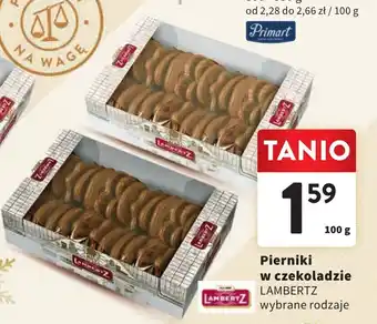 Intermarche Pierniki w czekoladzie LAMBERTZ 100g oferta