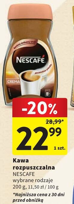 Intermarche Kawa rozpuszczalna NESCAFE 200g oferta