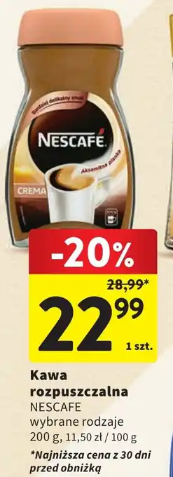 Intermarche Kawa rozpuszczalna NESCAFE 200g oferta