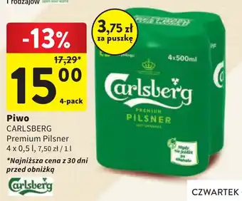 Intermarche Piwo CARLSBERG 4x0,5l oferta