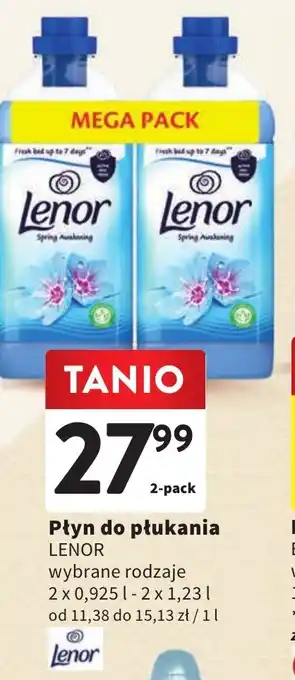 Intermarche Płyn do płukania LENOR 2x0,925-2x1,23l oferta