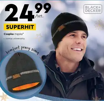 Biedronka Czapka męska black+decker oferta