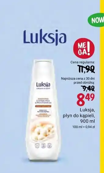 Rossmann Luksja płyn do kąpieli, 900ml oferta