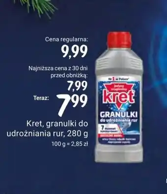 Rossmann Kret, granulki do udrożniania rur, 280 g oferta