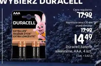Rossmann Duracell,baterie alkaliczne, AAA, 4 szt. oferta