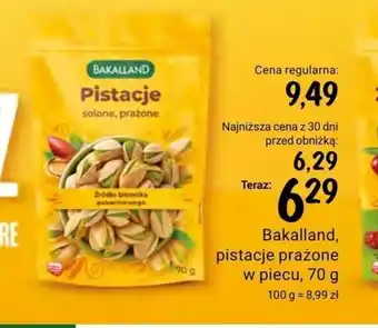 Rossmann Bakalland, pistacje prażone w piecu, 70 g oferta