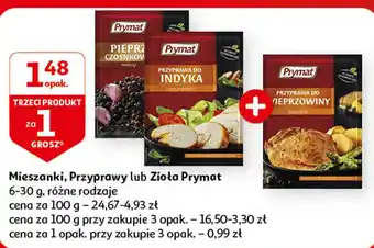 Auchan Mieszanki Przyprawy lub Zioła Prymat 6-30 g oferta