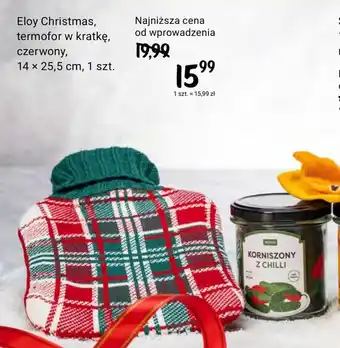 Rossmann Eloy Christmas, termofor w kratkę,czerwony, 14x25,5 cm oferta