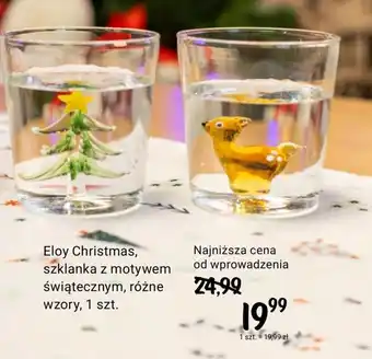 Rossmann Eloy Christmas szklanka z motywem świątecznym, różne oferta