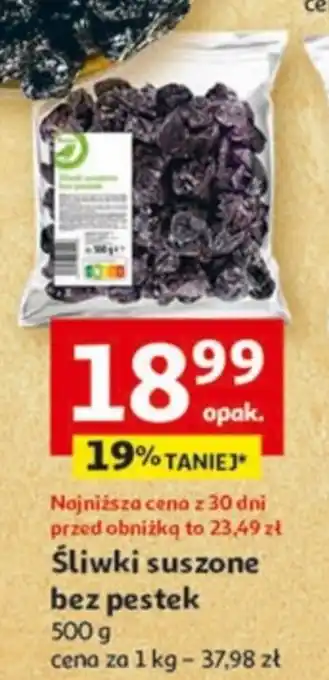 Auchan Śliwki suszone bez pestek 500 g oferta