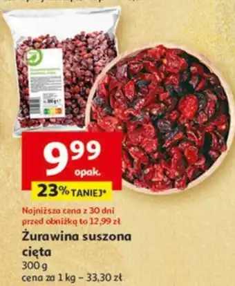 Auchan Żurawina suszona cięta 300g oferta