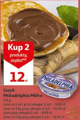 Auchan Serek Philadelphia Milka 175g oferta