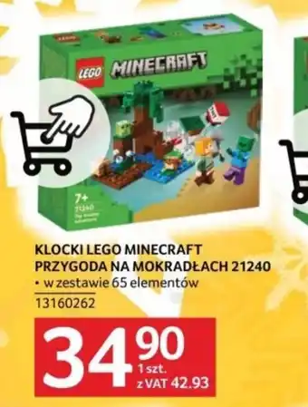 Selgros KLOCKI LEGO MINECRAFT PRZYGODA NA MOKRADŁACH 21240 oferta