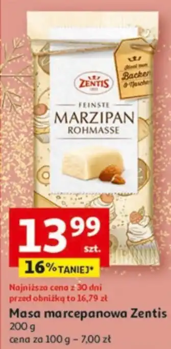 Auchan Masa marcepanowa Zentis 200 g oferta