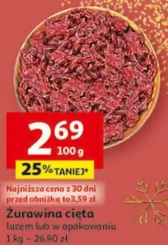 Auchan Żurawina cięta 100g oferta