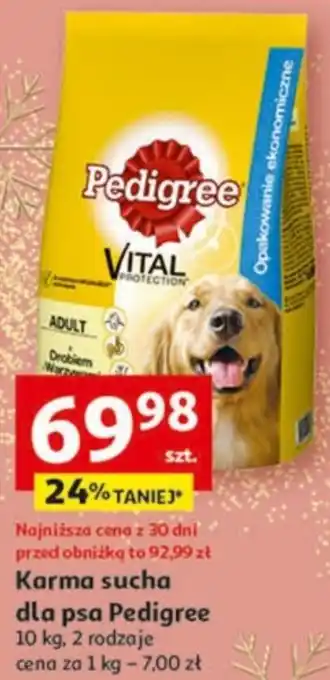 Auchan Karma sucha dla psa Pedigree 10 kg oferta