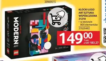 Selgros KLOCKI LEGO ART SZTUKA WSPÓŁCZESNA 31210 oferta