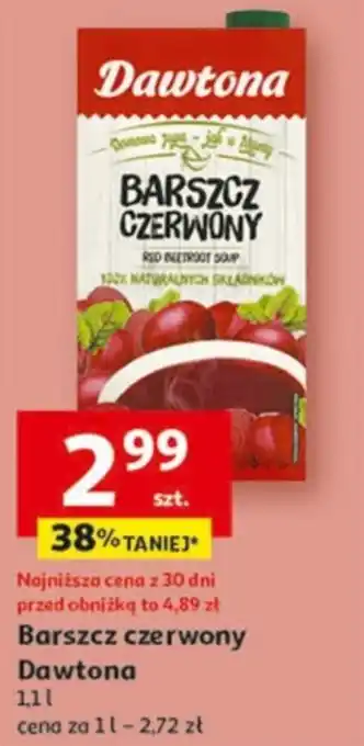Auchan Barszcz czerwony Dawtona 1,1l oferta