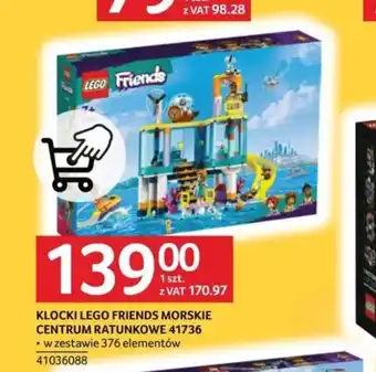Selgros KLOCKI LEGO FRIENDS MORSKIE CENTRUM RATUNKOWE 41736 oferta