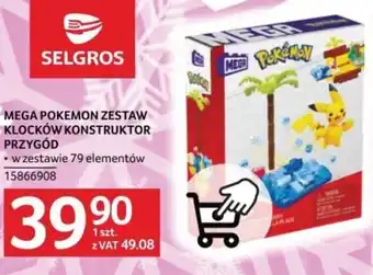 Selgros MEGA POKEMON ZESTAW KLOCKÓW KONSTRUKTOR PRZYGÓD oferta