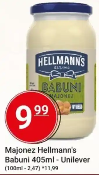 Hitpol Majonez Hellmann's Babuni 405ml - Unilever oferta