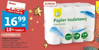 Auchan Papier toaletowy 24 rolki oferta