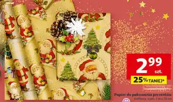 Auchan Papier do pakowania prezentów kraftowy oferta